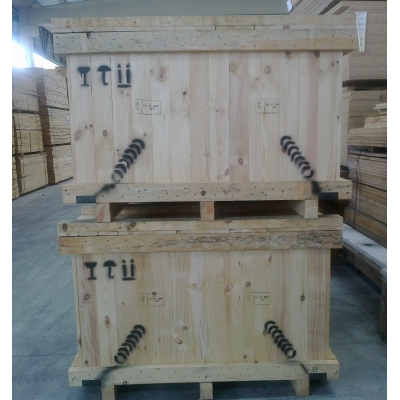 Cajas y jaulas de madera con/sin certificación NIMF-15